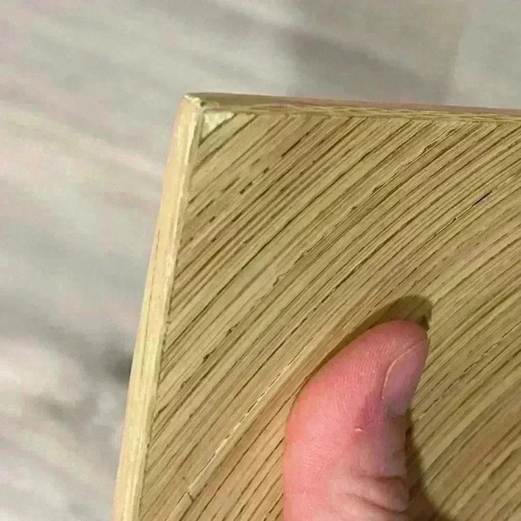 Bamboo Swirl Sushi Plate 12” Square Thailand Concave Sashimi Serving Platter - Picture 10 of 10